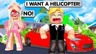 RAISING A RICH BRAT IN ROBLOX BROOKHAVEN!