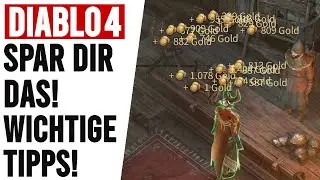 DIABLO 4 - Diese GOLD-KOSTEN kannst DU dir SPAREN! (Tipps & Tricks)