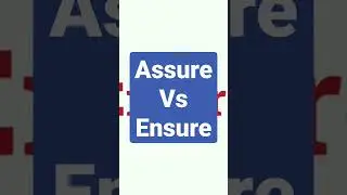 Assure x Ensure Learn English Super Eazy lessons
