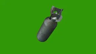 3D Realistic Bomb Drop Green Screen FX | Free Overlay for VFX Editors