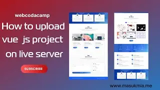 how to upload vue js project on live server