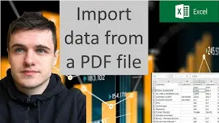 How to Import data from a PDF file into excel