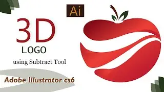 3D Logo using Subtract Tool in Adobe Illustrator | ADOBE ILLUSTRATOR CS6