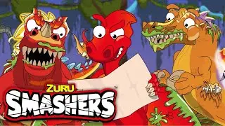 SMASHERS! Turkey Rex + more Kids Cartoons! | Zuru | Smashers World | Animated Stories