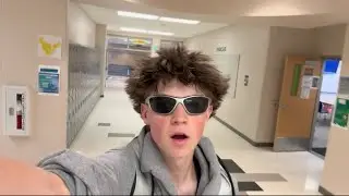 I snuck into a real school.