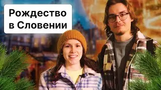 Встреча Деда Мороза. Рождественская ярмарка в Любляне