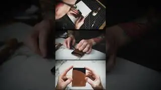 Making a Rocodo Shell Cordovan Nomo Wallet. 