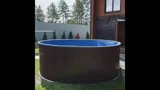 Обзор Бассейна Лагуна цвет Коричневый - Хит на Даче! Морозоустойчивый каркасный бассейн Лагуна