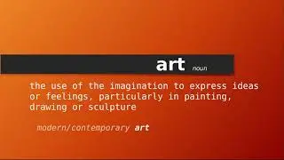 art , Meaning of art , Definition of art , Pronunciation of art