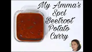My Amma's Spcl Beetroot Potato Curry | Varutharacha Beetroot Potato Curry | Rinju's Food Circle