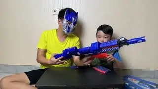 Unboxing Blaze Storm Bersama Optimus Prime Tembakan Anak Nerf