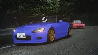 Initial D God Hand S2000 AP1 v.s. S2000 AP2 | Tsukuba Fruits Line Inbound | Assetto Corsa