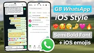 GB Whatsapp iOS Style with iOS Semibold Font + iOS Emojis