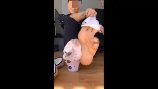 Natasha Lightskin Ebony Big Soles, Sweaty Socks Removal & Flats (7) [PREVIEW]