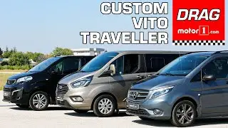Drag & Rolling Race | Mercedes-Benz Vito vs. Peugeot Expert Traveller vs. Ford Tourneo Custom