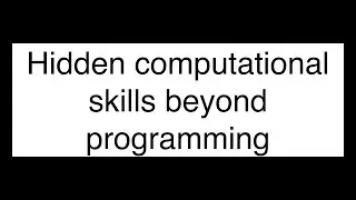 Unlocking Hidden Skills in Computational Biology