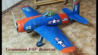 Grumman F8F "Bearcat" /RC/ Самолет/,подложка////