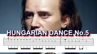 Johannes Brahms - Hungarian Dance No.5 - Guitar Tab