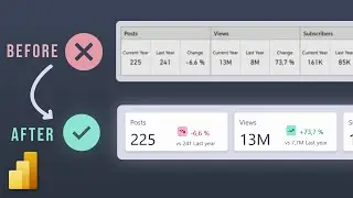 Fix Messy KPI Cards in Power BI