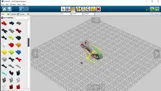 LEGO Digital Designer изгибание шарового соединения и флекс эффект