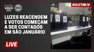 ELEIÇÕES VASCO: LUZES REACENDEM E VOTOS SERÃO CONTADOS EM SÃO JANUÁRIO | BOLETIM ENM
