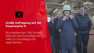 Bundeskanzler Olaf Scholz besucht die Feuerwache 5 in Duisburg-Homberg