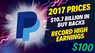 PayPal Continues To Trade at 2017 Prices With $10.7 Billion In Authorised Buy Backs...