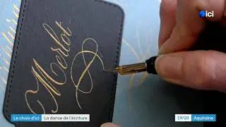 Reportage métier d'art : calligraphe - France 3 Aquitaine ICI19:20