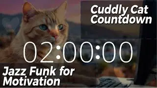 2-Hour Countdown: Chill Jazz Lofi Beats with a Coding Cat 🐱💻