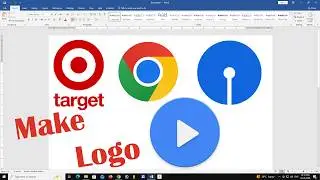 Logo Design Tutorial MS Word | Google Chrome, Target & More / Create a professional logo || MS Word