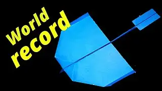 How to Make A New World Record Paper Airplane- BEST paper plane king in the world