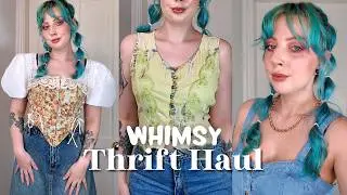 Thrift Haul & Try On! 🛍️ | Whimsy, Fantasy, Cottagecore Finds! ✨