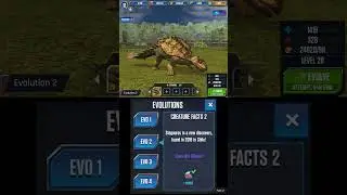 STEGOUROS ALL EVOLUTION | Jurassic World The Game