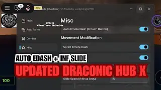 [NEW] 👿 Evade Draconic Hub Overhaul Script Auto EDash, INF Slide, Auto BHOP, Auto Farm | FREE SCRIPT
