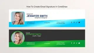 CorelDraw Tutorials | How To Create Email Signature in coreldraw