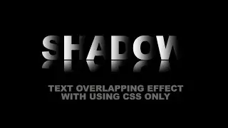 Create a Powerful, Dramatic, Deep, Overlapping Text Effect with Reflection Using Css Only