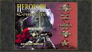 Heroes 3 of Might and Magic - Castle vs 7 King AI (Teamed)