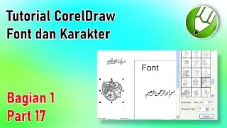Font dan Karakter | Tutorial CorelDraw Bagian 1 Part 17