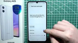 How to Change Font Size on Samsung A05?