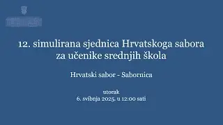 12. simulirana sjednica učenika srednjih škola