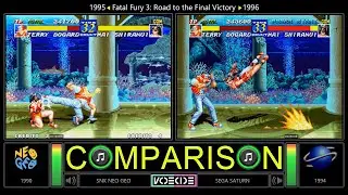 Fatal Fury 3 (Neo Geo vs Sega Saturn) Side by Side Comparison | VCDECIDE