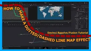 How to make dotted/dashed line travel map effect- Davinci Resolve Tutorial