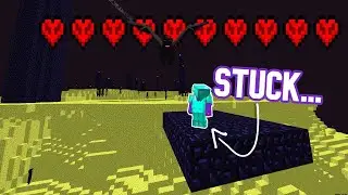Beating Minecraft hardcore without breaking blocks