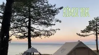 CAMPING IN A DESERTED FOREST RIGHT BY THE SEASIDE - WHAT DID YOU CATCH ON THE HOOK?