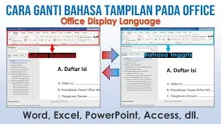 Cara Ubah Bahasa Tampilan Office Display Language