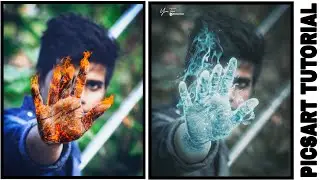 How to make fire effect photo in Picsart