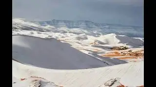 El frío llegó a África y la nieve cubrió el Sáhara (FOTOS) 2018