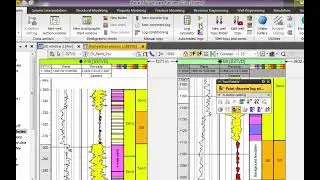 ًًWell Correlation 4 I Creation of Facies Log I Petrel