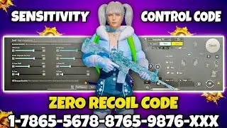 BGMI 3.7 UPDATE SENSITIVITY CODE | BGMI BEST SENSITIVITY SETTINGS | BGMI ZERO RECOIL SENSITIVITY