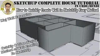 Quickly Create & time saving method of Wall Creation | Wall with MAJ Extension | Urdu/Hindi